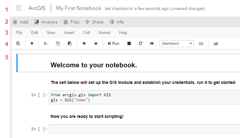 Notebook editor components Notebook editor components