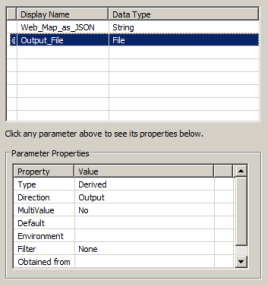 Output_File parameter properties Output_File parameter properties