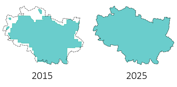 Zasięg fotoplanów ukośnych